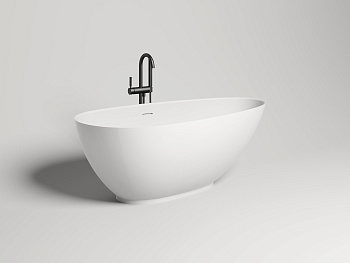 Ванна из искусственного камня Salini PAOLA 101512SM 172х82 отдельностоящая асимметричная